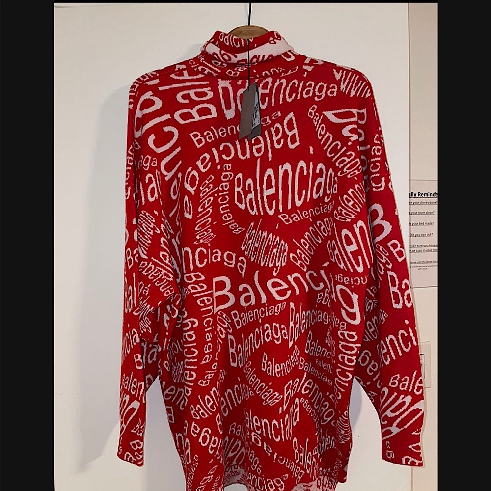 Balenciaga oversized logo sweater